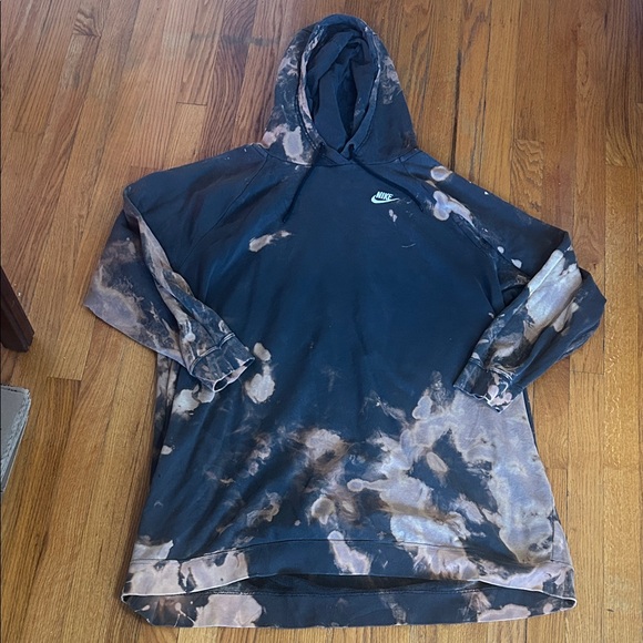Nike Other - 🫟Nike Black & Tan Tie-Dye Hoodie